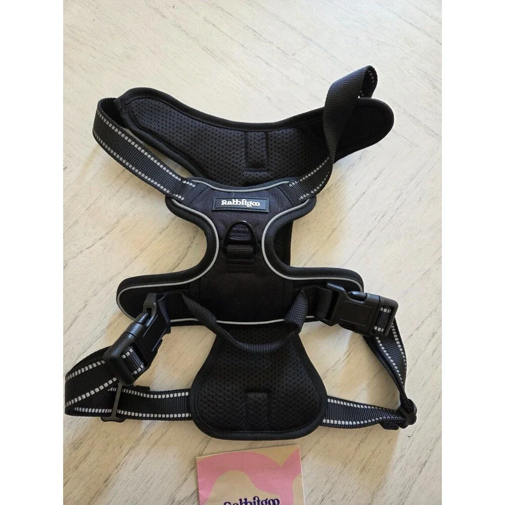 rabbitgoo Dog Harness with 2 Leash Clips No-Pull Reflective Vest for Large Dogs